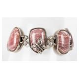 Jewelry Sterling Silver Barse Pink Stone Bracelet