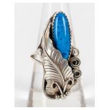 Jewelry Sterling Silver Blue Stone Ring