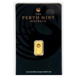 Coin 1 Gram of .9999 Fine Gold Perth Mint