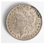 Coin 1885 Morgan Silver Dollar in Extra Fine