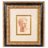 Art "Study Of A Head" By Michelangelo Buonarroti