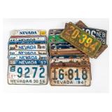 Lot of 24 Vintage Nevada License Plates