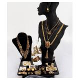 Jewelry Lot of Gold-Toned Costume Jewelry
