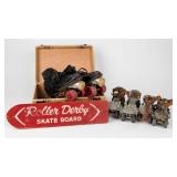 3 Vintage Sets of Roller Skates