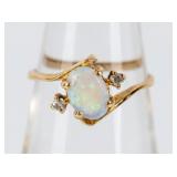 Jewelry 14kt Yellow Gold Opal Ring