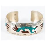Jewelry Sterling Silver Kokopelli Cuff Bracelet