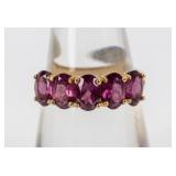 Jewelry 10kt Yellow Gold Garnet Ring