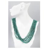 Jewelry Multi-Strand Turquoise Bead Necklace