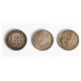 Coin (3) Early U.S. Commemorative Silver Half $