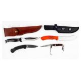 4 Knives, Remington, Browning, Solingen, Cutco