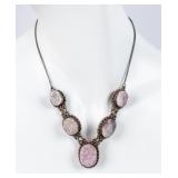Jewelry Sterling Silver Druzy Quartz Necklace