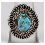 Jewelry Sterling Silver Turquoise Ring