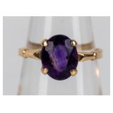Jewelry 14kt Yellow Gold Amethyst Ring