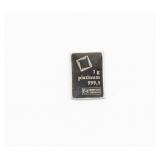 Coin 1 Gram .999 Fine Platinum Bar