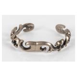 Jewelry Sterling Silver Sandcast Cuff Bracelet