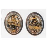 Jewelry Sterling Silver Agate Clip Earrings