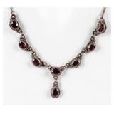 Jewelry Sterling Silver Garnet Necklace