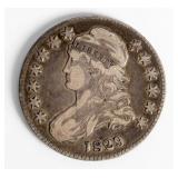 Coin 1829 Capped Bust Half Dollar in Very Fine
