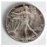 Coin 1987 Silver Eagle Pioneer Nevada