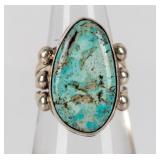 Jewelry Sterling Silver Turquoise Ring