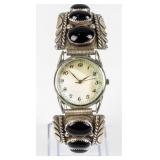Jewelry Sterling Silver Native-Style Watch