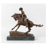 Art Frederic Remington The Cowboy Bronze Statue
