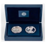 Coin 2016 American Silver Eagle 2 Coin Boxed Set