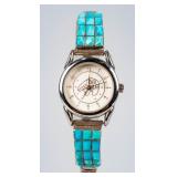 Jewelry Sterling Silver Native-Style Watch