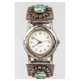 Jewelry Sterling Silver Native-Style Watch