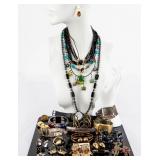 Jewelry Lot of Black-Toned Costume Jewelry