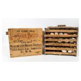 Set of 2 Antique Store Display Crates