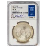 Coin 2011-S Medal Of Honor Silver Dollar NGC MS70