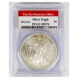 Coin 2013-S American Silver Eagle PCGS MS70