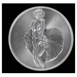 Coin 1 Troy Ounce .999 Fine Silver Marilyn Monroe