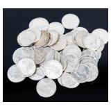 Coin (50) Mercury Dimes AU to Brilliant Unc.