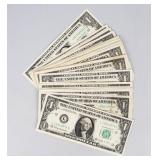 Currency (29) $1 Federal Reserve Notes Joseph Barr