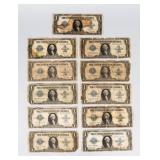Currency (10) 1923 Silver Certificates Large Notes