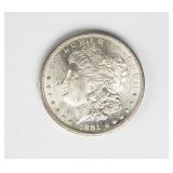 Coin 1881-S  Morgan Silver Dollar Gem BU