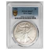 Coin 1996 American Silver Eagle PCGS MS67