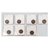 Coin (7) Semi Key Lincoln Cents