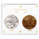 Coin Civil War Centennial 1861-1961 4+ T Oz.