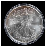 Coin 2001 American Silver Eagle Brilliant Unc.