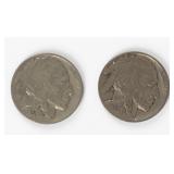 Coin (2) Better Date Buffalo Nickels 1931-S