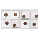 Coin (8) Semi Key Lincoln Cents