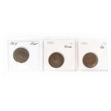 Coin (3) Two Cent Pieces 1864, 1865 & 1865