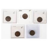 Coin (5) Indian & Flying Eagle Cents
