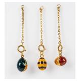 Jewelry Lot of 3 Joan Rivers Egg Charms