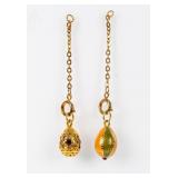 Jewelry Lot of 2 Joan Rivers Egg Charms