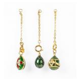 Jewelry Lot of 3 Joan Rivers Egg Charms