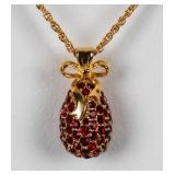 Jewelry Joan Rivers Rhinestone Egg Necklace